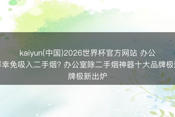 kaiyun(中国)2026世界杯官方网站 办公室怎样幸免吸入二手烟? 办公室除二手烟神器十大品牌极新出炉
